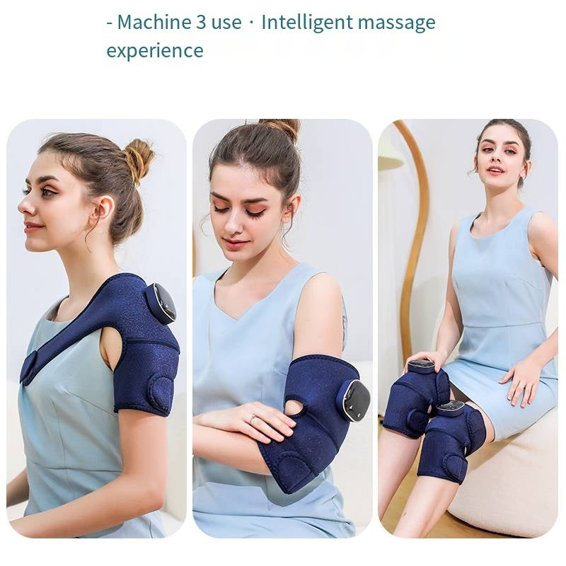 YM-K16 Smart Knee Massager With Heat Therapy - 3 Vibration Modes & Portable Design For Pain Relief   Single Item