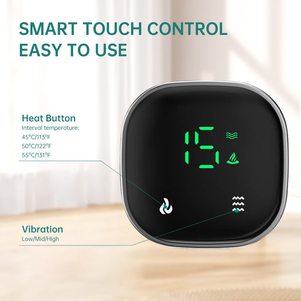 YM-K16 Smart Knee Massager With Heat Therapy - 3 Vibration Modes & Portable Design For Pain Relief   Single Item